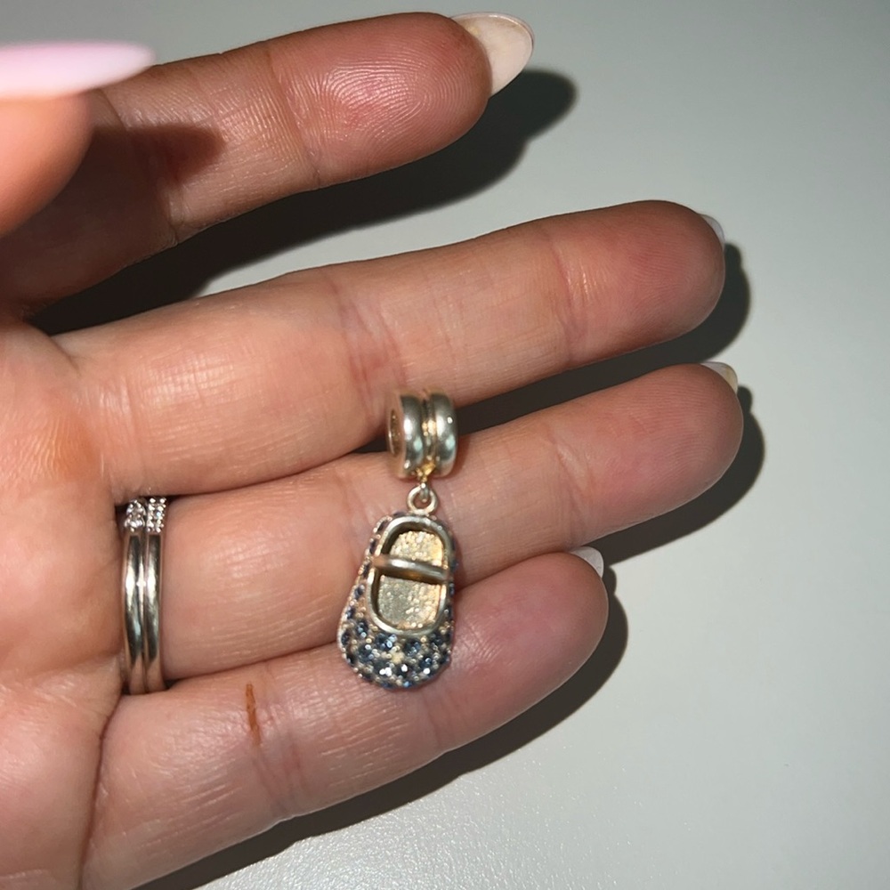 Pandora CHARM only
baby blue colored
